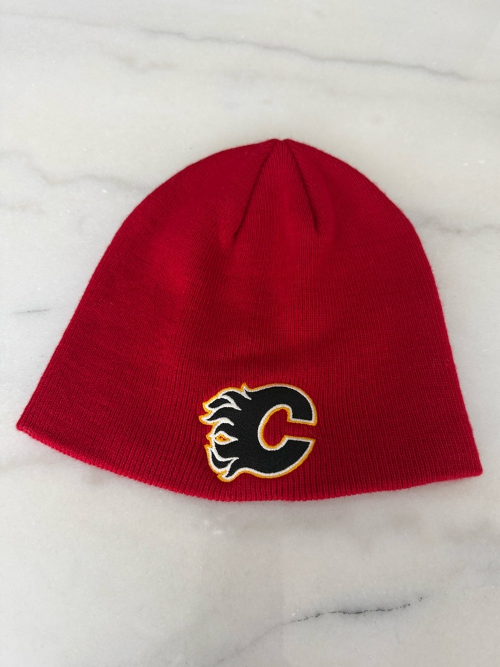 Calgary Flames Logo Red Beanie Hat